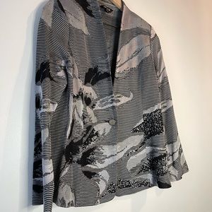 Misook Patterned, Lightweight Blazer - Size Small